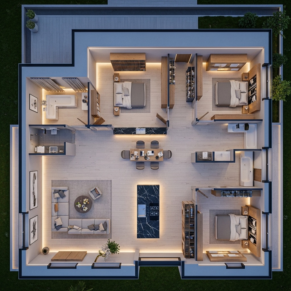 Comparison of AI floor plan generator versus manual wall tracing for house plan software