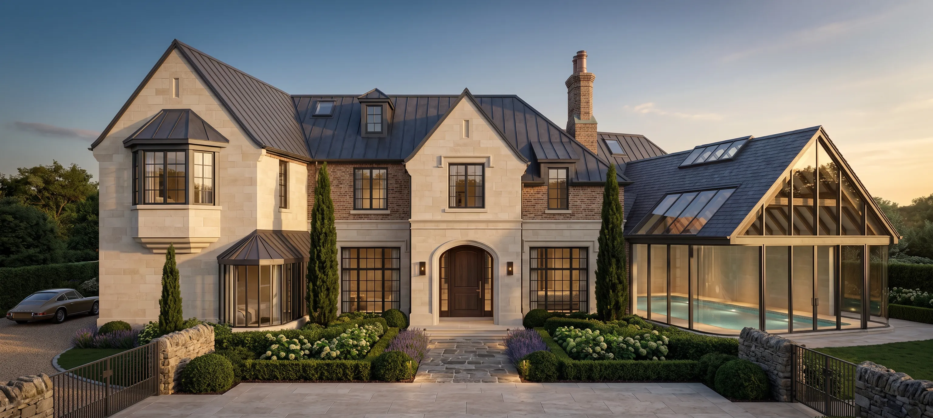 DesignHome generating a French country estate exterior design