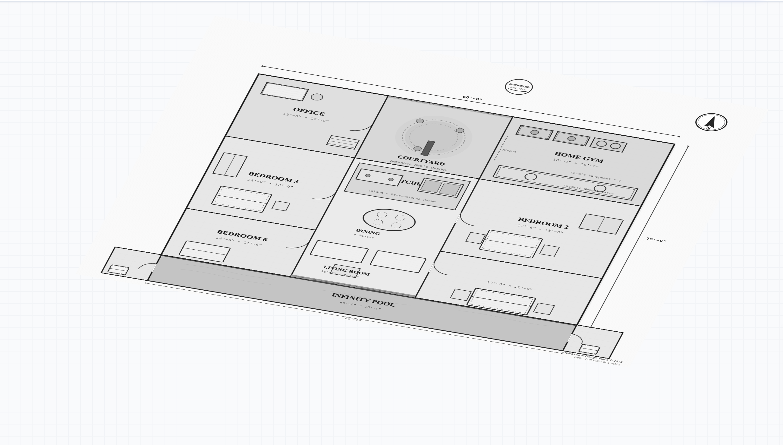 Custom home floor plan AI design