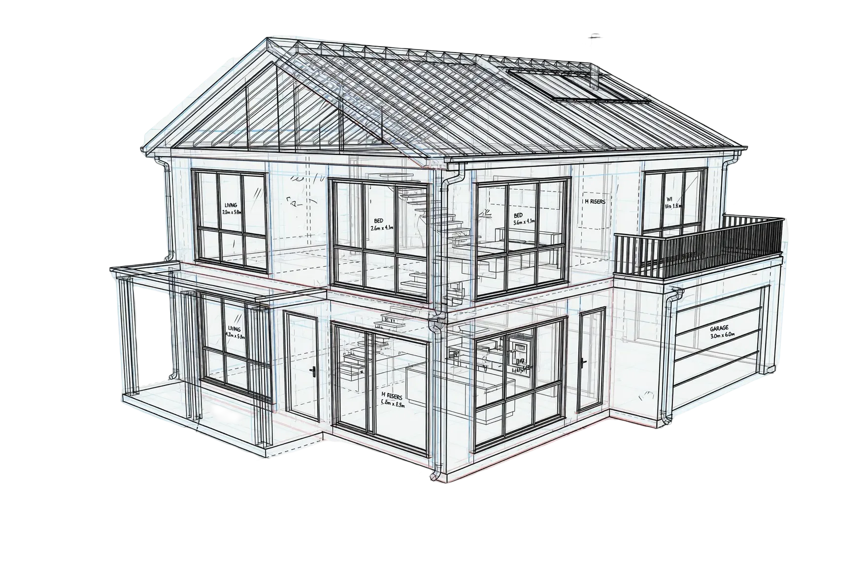 Hero wire frame house banner