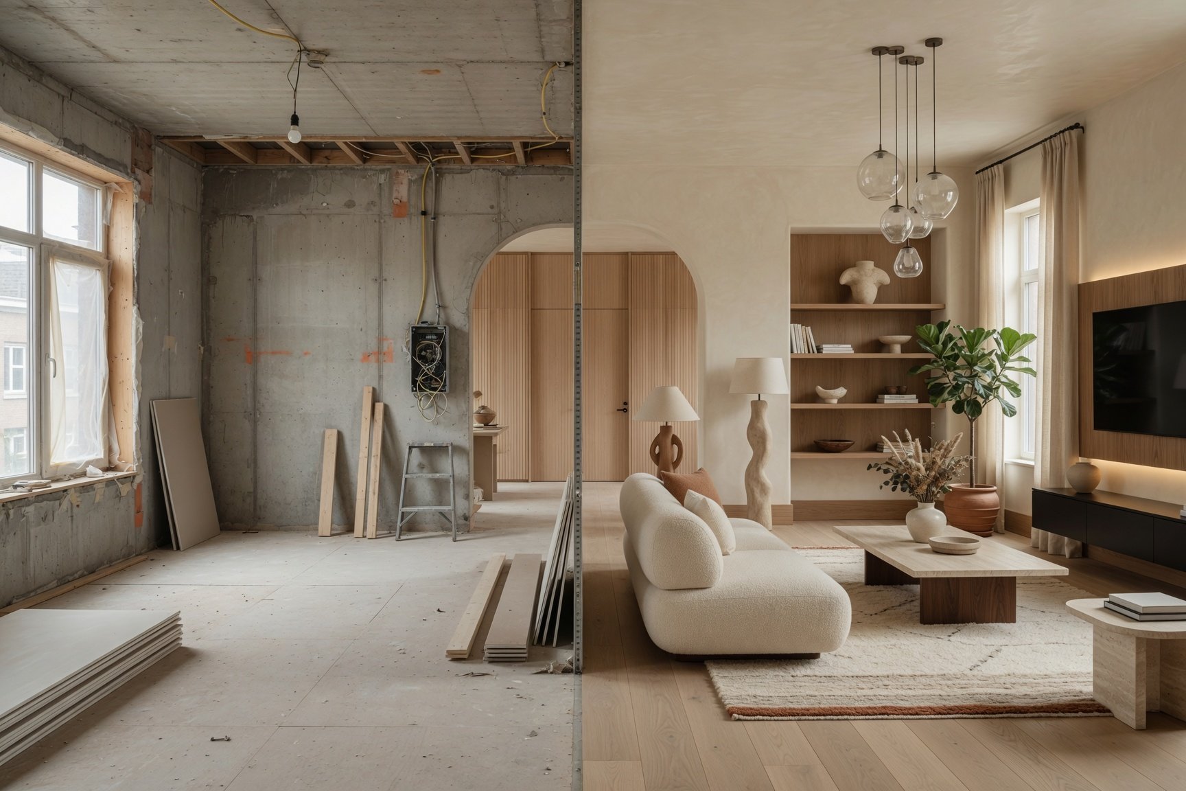 before and after interior design using designhome