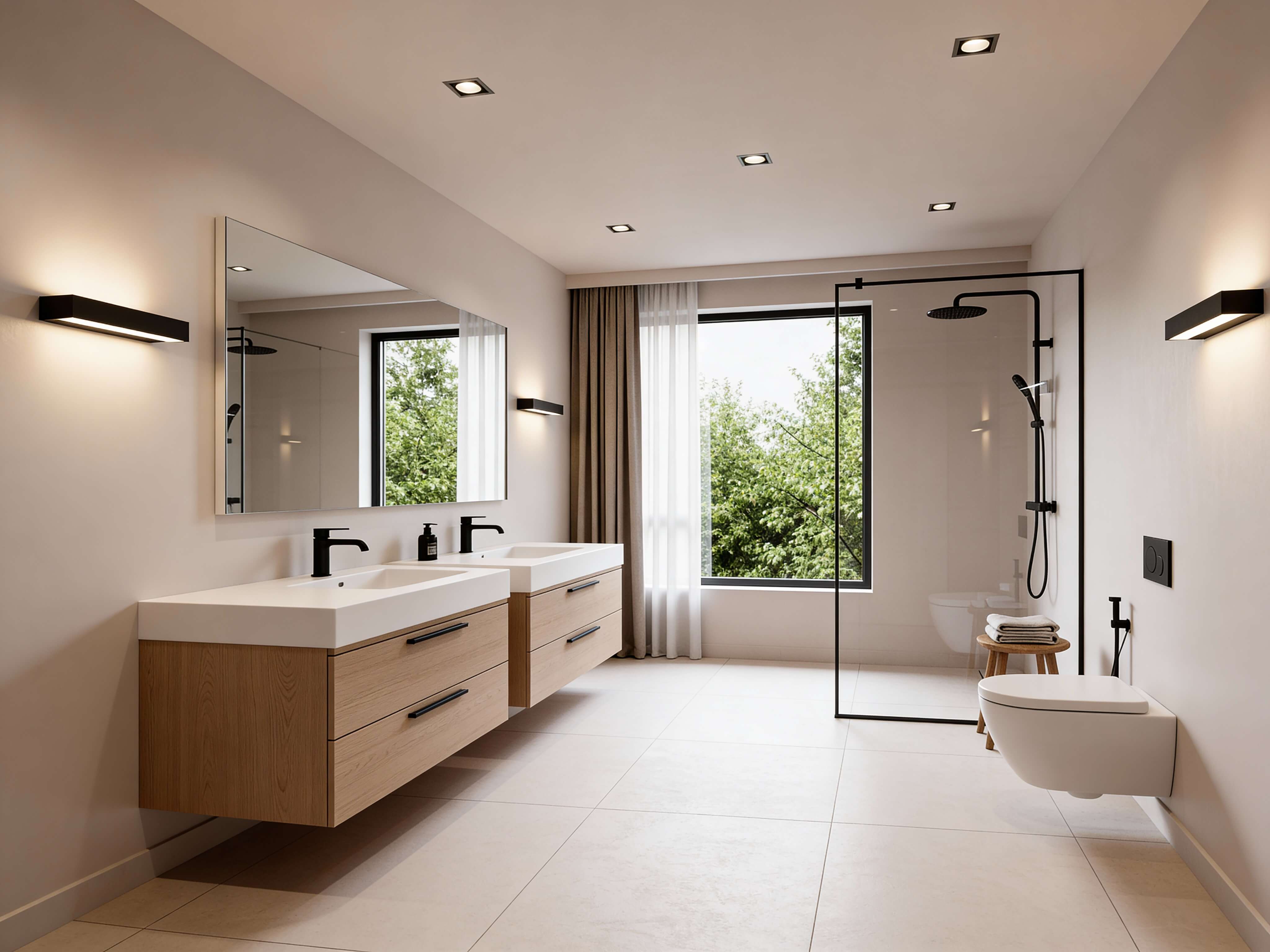 AI bathroom interior design