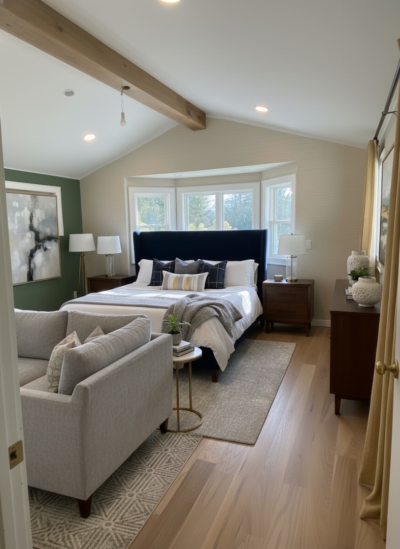 After interior design renovation featuring a modern and elegant home