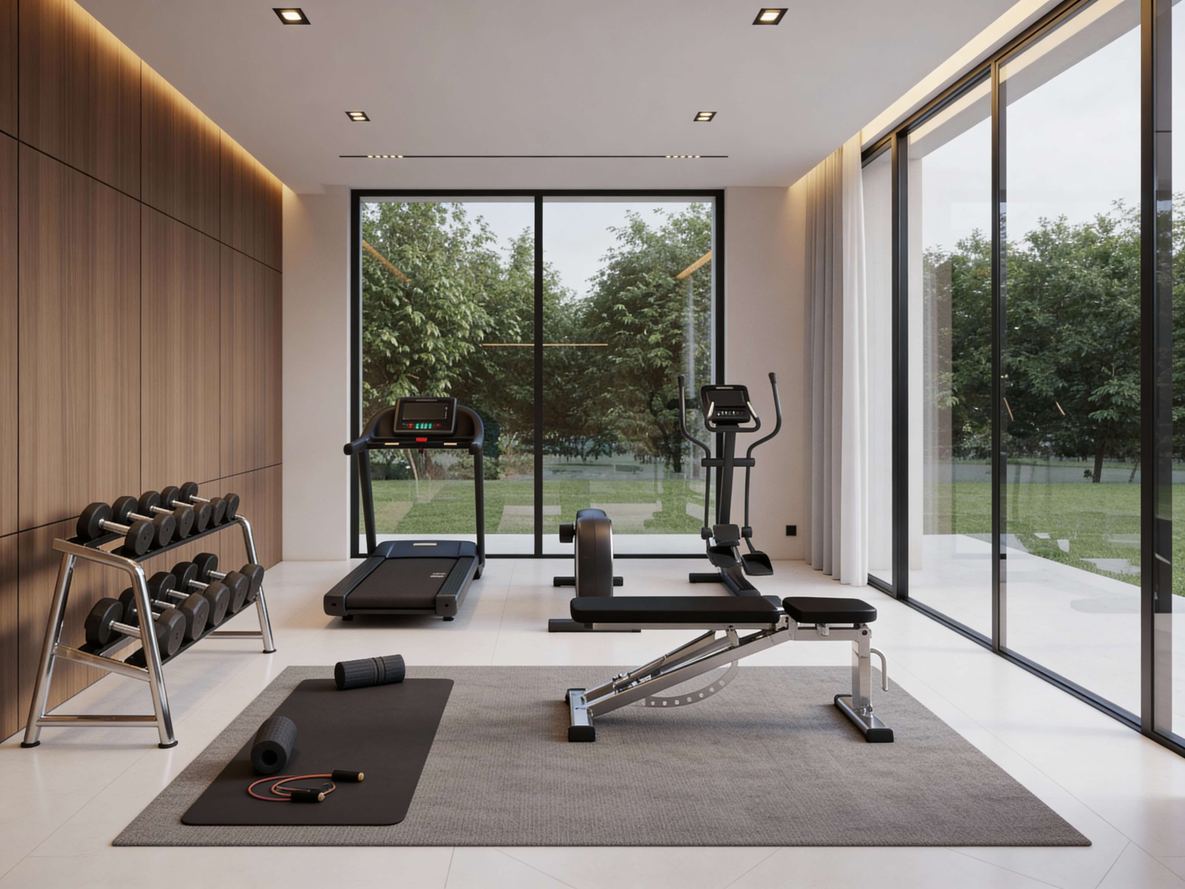 Home gym interior design
