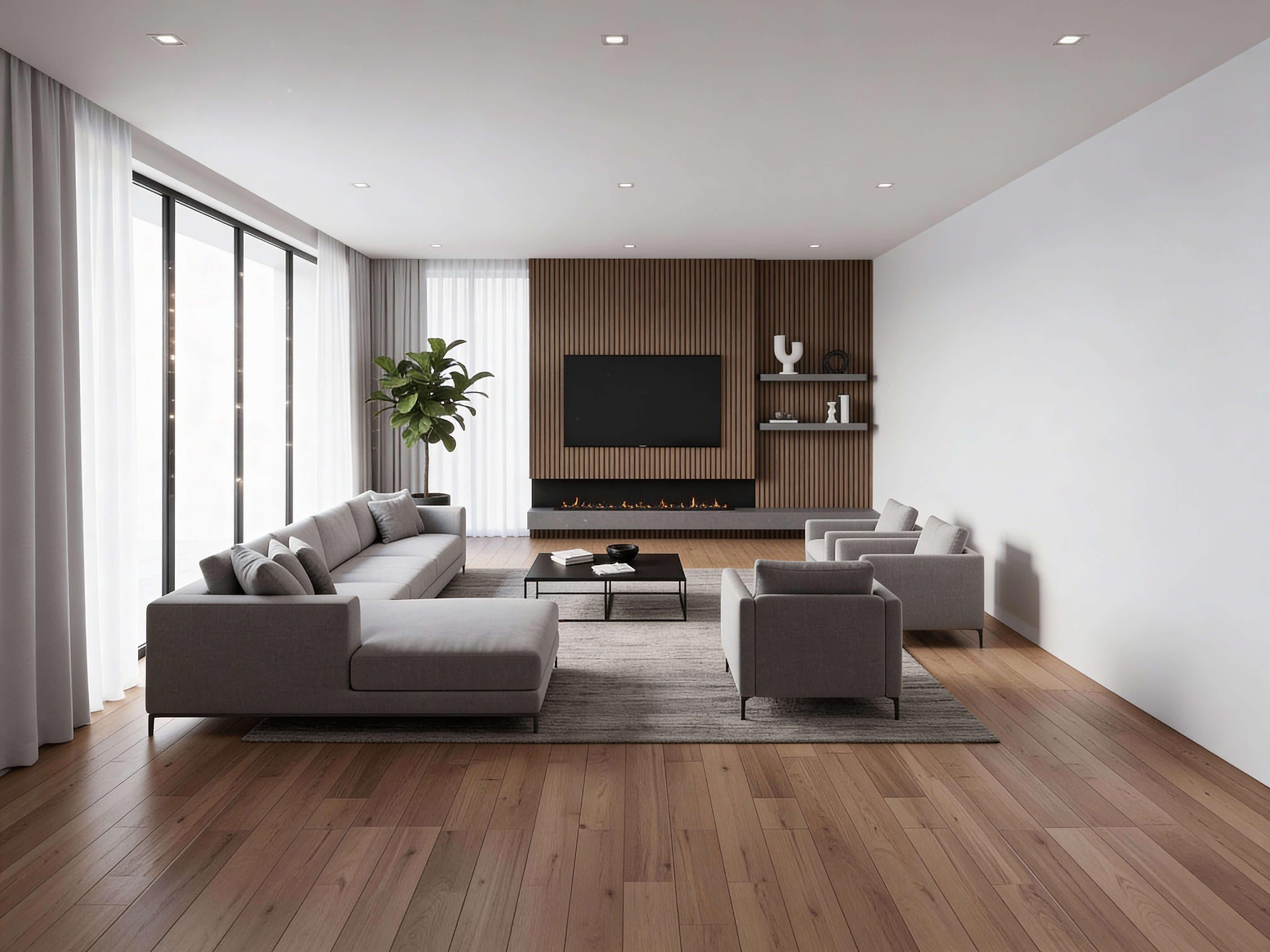 AI living room interior design