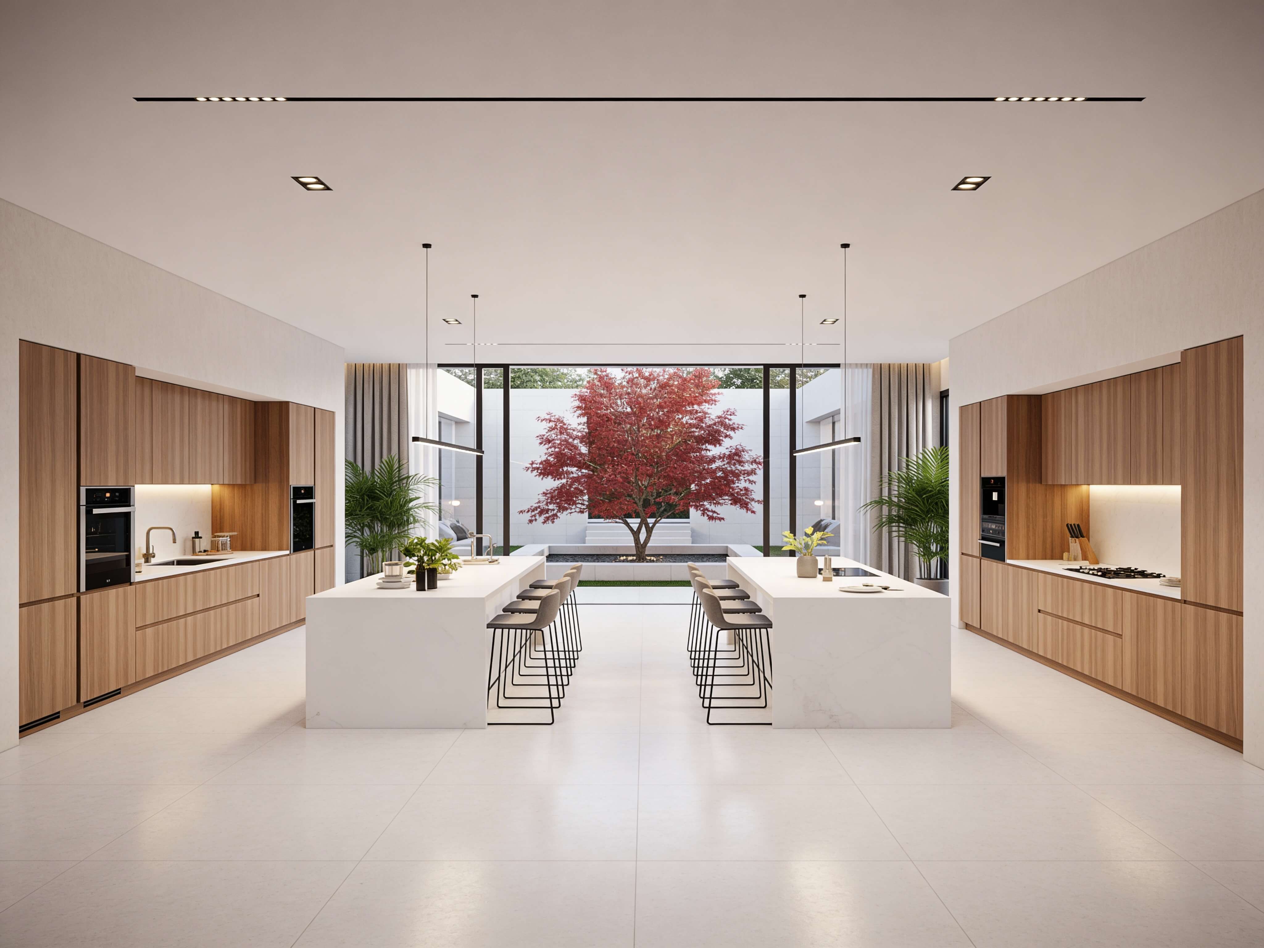 Open kitchen AI render