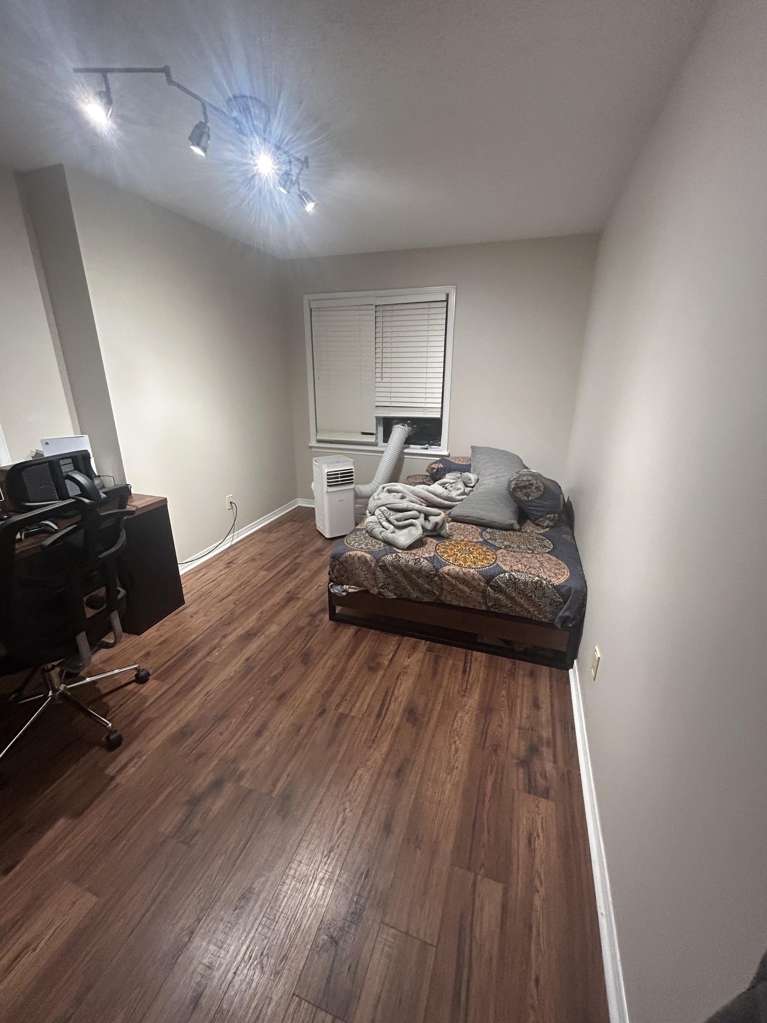 Before interior design transformation showing the original room layout