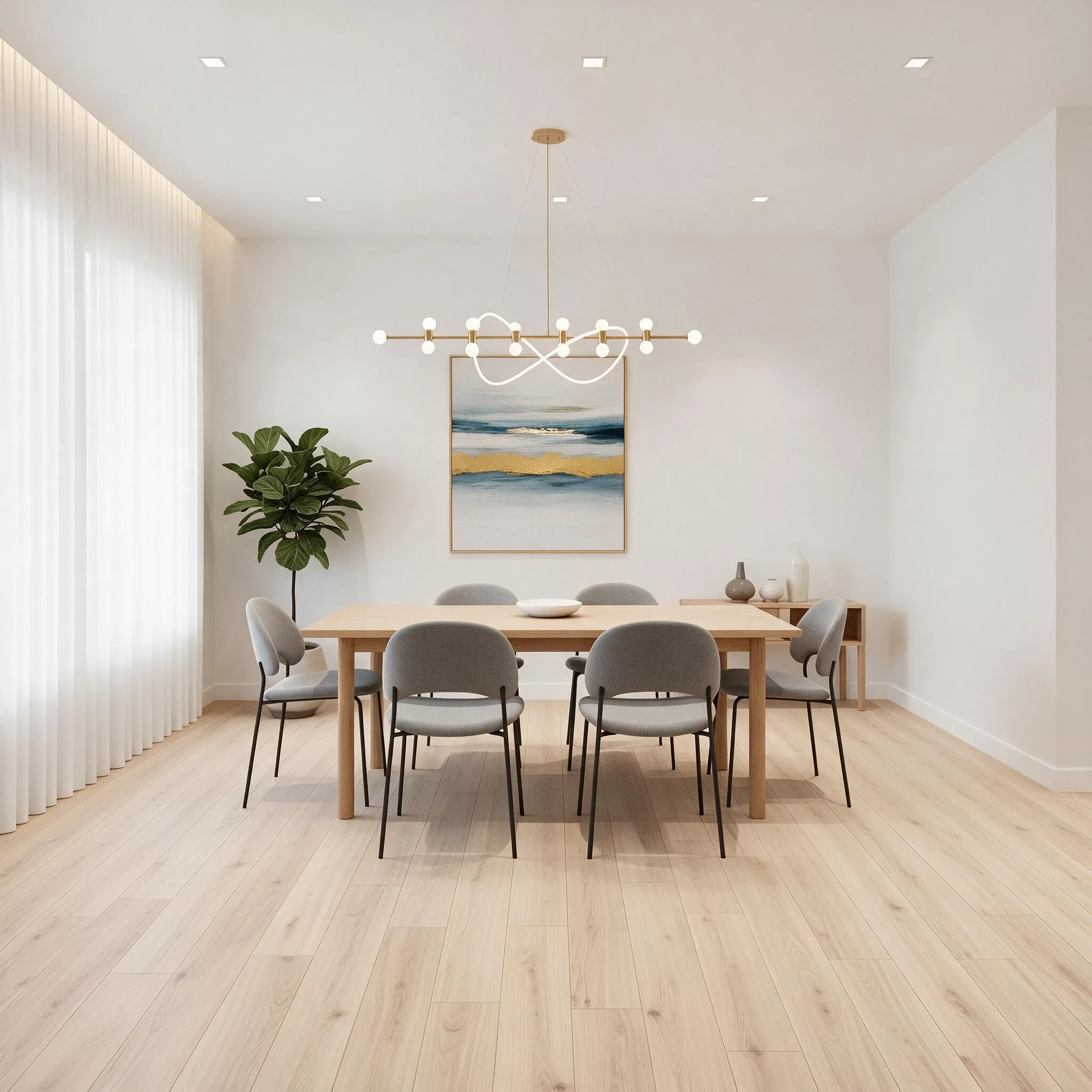 Scandinavian dining room design render DesignHome