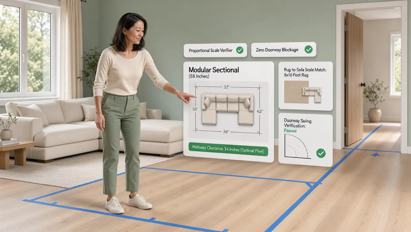 Choosing right size furniture clearance checking pre purchase layout checklist