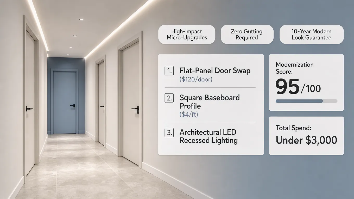 Hallway micro upgrades modernization diagnosing what makes a house feel outdated