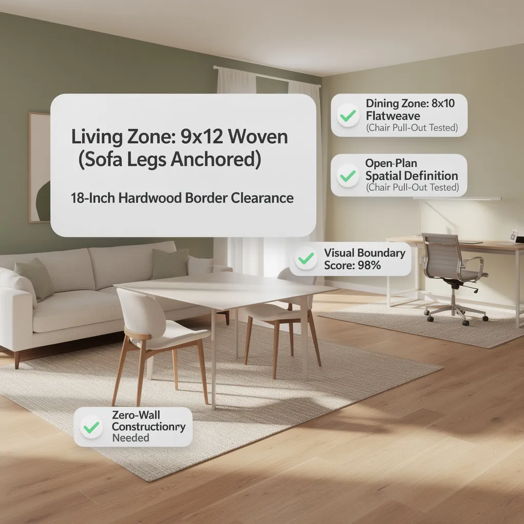 How to use rugs to define room zones like a professional decorator
