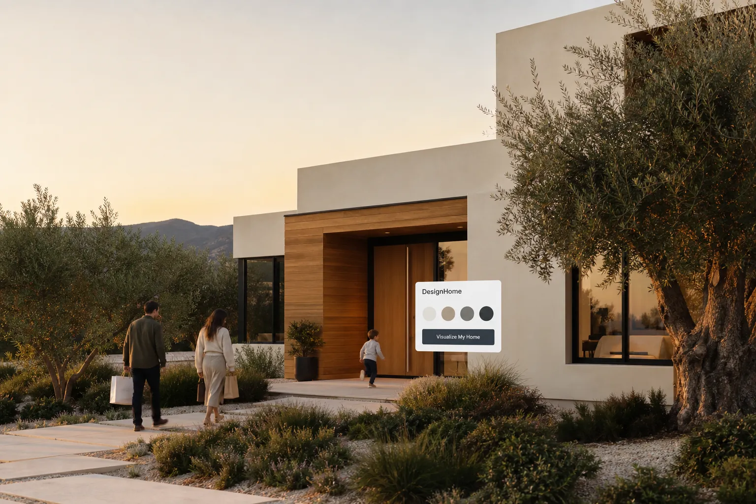Homeowners planning exterior house painting with realistic paint colour previews to prevent expensive repainting.