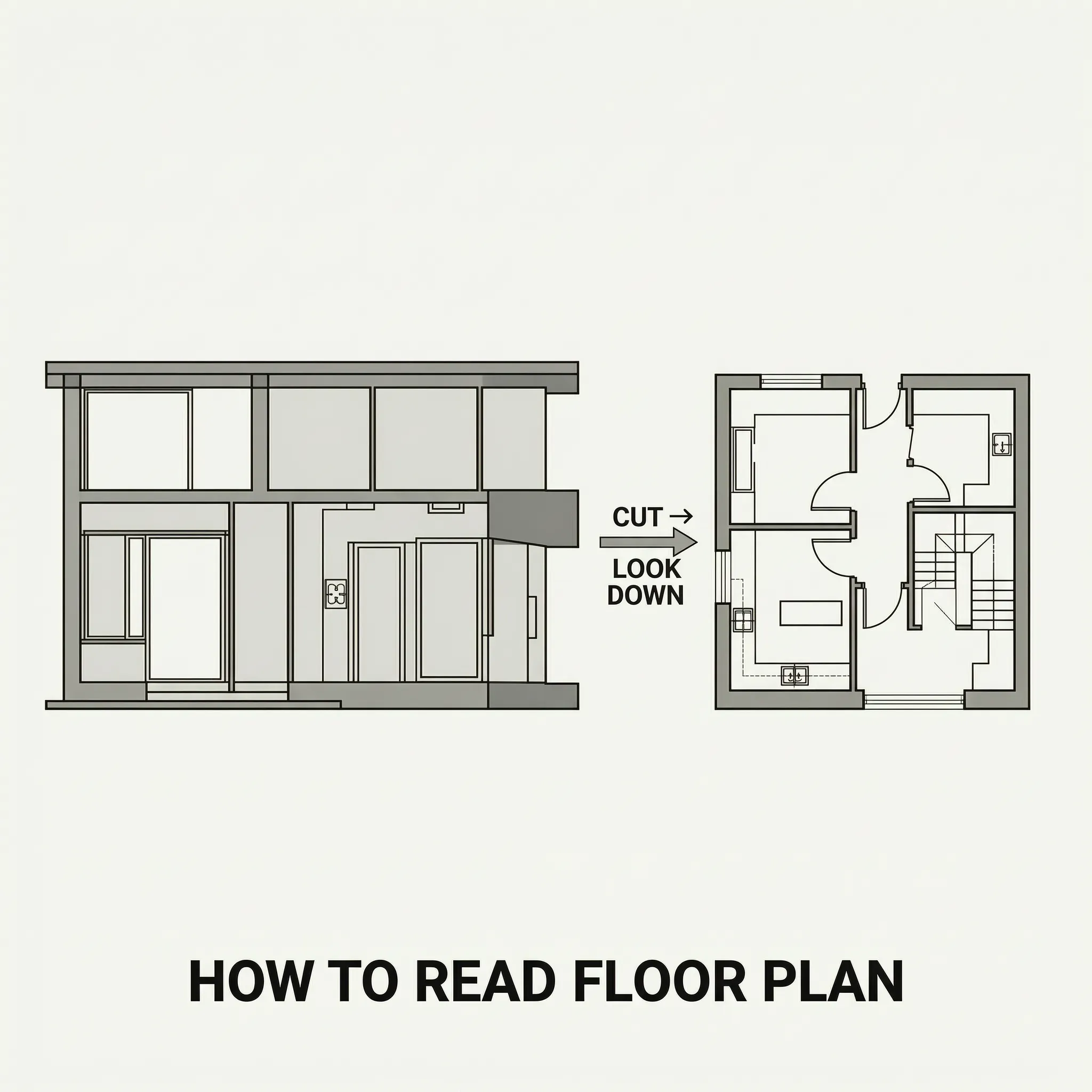 How to read a floor plan by understanding walls, rooms, doors, windows, and house layout