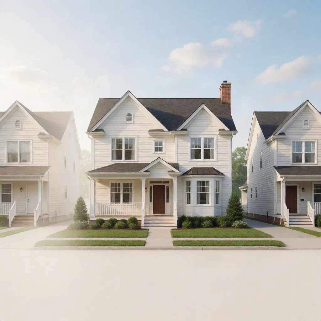 white craftsman house exterior